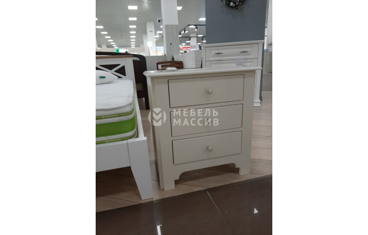 Тумба Оливия - 3 ящика - (береза, цвет: Шампань)